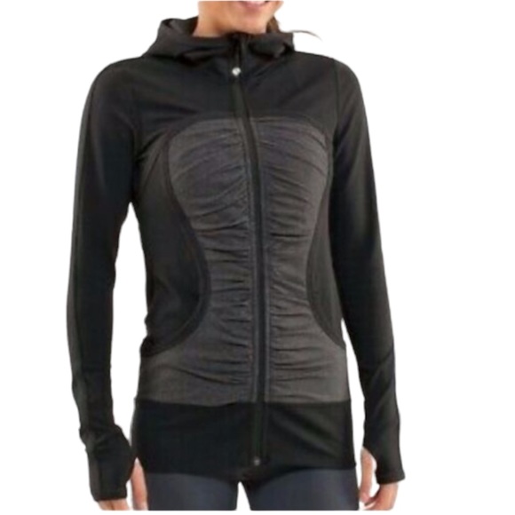 lululemon athletica Tops - Lululemon Black and Grey Jacket D5